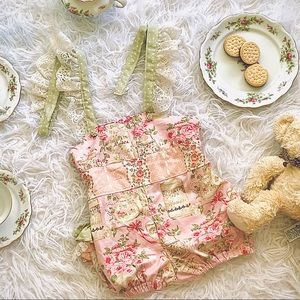 Handmade Ruffled Baby Girl Romper